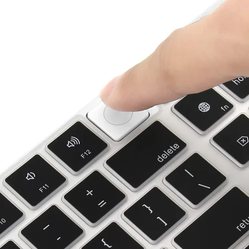 Vista 3 de ProElife Funda de teclado de silicona ultra fina para teclado mágico 2023 Negro, diseño sin interferencias para llave de identificación, a prueba