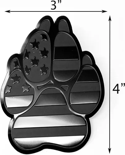 Vista 2 de Emblema de guardabarros de metal para autos, camiones (3 x 4 pulgadas, negro)