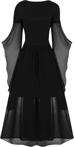 Vista 3 de Disfraces de Halloween para mujeres adultas, trajes de Halloween para mujer, disfraz sexy, ropa de bruja, disfraces de Halloween de tendencia 2023