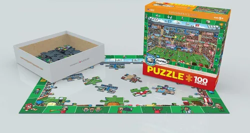 Vista 3 de EuroGraphics Puzzle de 100 piezas de Soccer Spot & Find