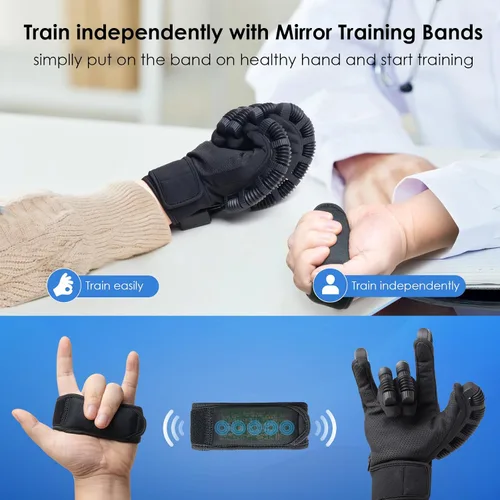 Vista 5 de Guantes de robot de rehabilitación: guantes de calefacción robóticos para equipos de terapia de accidentes cerebrovasculares para adultos