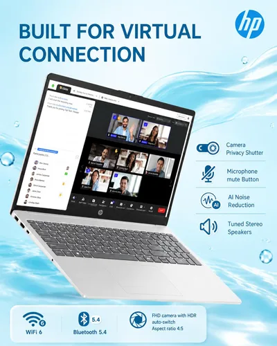 Vista 6 de HP Portátil con pantalla táctil de 15.6", Ryzen 7 7730U, SSD de 16 GB y 512