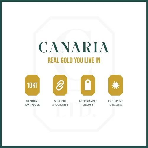 Vista 8 de Anillo Canaria de oro amarillo de 10 quilates talla diamante