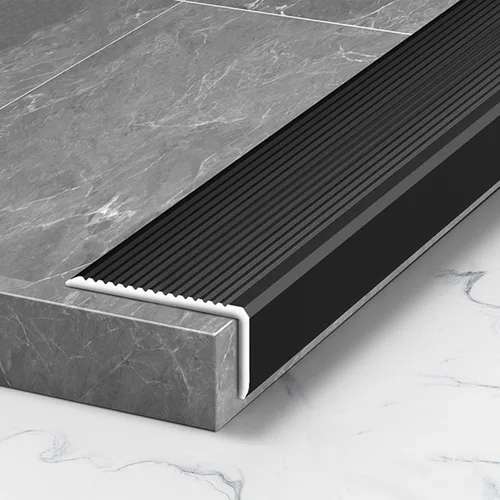 Vista 12 de ARCVOX Protector de borde de umbral en forma de L, tiras de transición para pisos resistentes a la suciedad, protector de borde de aluminio