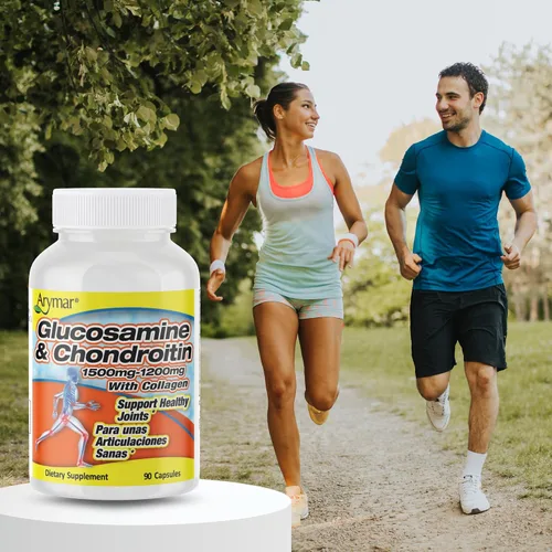 Vista 3 de Arymar Suplemento de glucosamina condroitina y colágeno Fórmula de apoyo articular paquete de dos