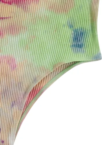 Vista 4 de Verdusa Camiseta sin mangas para mujer, con cuello con muescas y acanalada