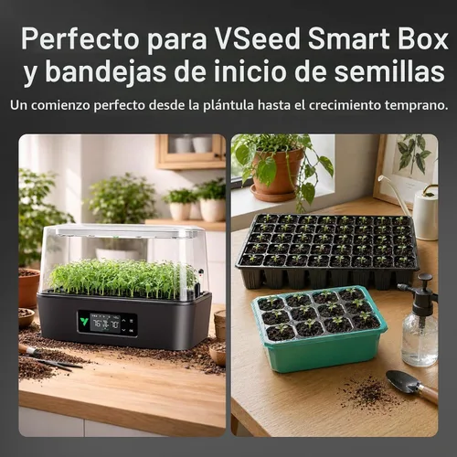 Vista 5 de VIVOSUN Enraizador de semillas, tapones de inicio de plantas, 40 cubos