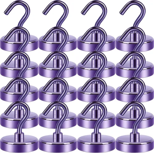 Vista 30 de Neosmuk Ganchos magnéticos, esenciales para cruceros, más de 32 libras, ganchos magnéticos resistentes para cabinas de cruceros, refrigerador