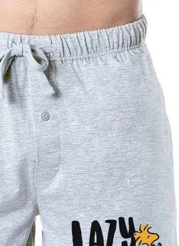 Vista 3 de Peanuts Snoopy Woodstock Lazy Days - Pantalones cortos de pijama para hombre