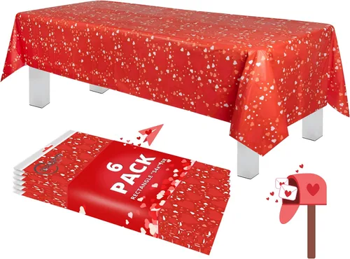 Vista 47 de Grandipity Mantel de plástico desechable de calidad prémium para fiestas con temática de globos de cumpleaños, 1 paquete, 54 x 108 pulgadas, mantel