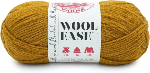 Vista 30 de Lion Brand Yarn, Wool-Ease - Ovillo de punto y ganchillo color rosa, 1