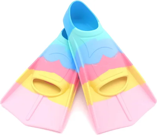 Vista 14 de Aletas de entrenamiento de natación, aletas de natación para niños, cómodas aletas de natación adecuadas para niños, principiantes, niñas, niños