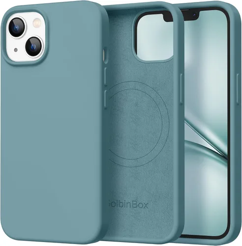Vista 83 de GolbinBox Funda magnética para iPhone 17, compatible con MagSafe, cubierta de silicona integrada para control de cámara, funda de silicona líquida a