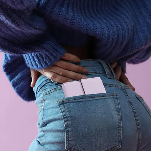 Vista 9 de Travelambo Cartera pequeña y compacta con bloqueo RFID tarjetero de triple pliegue para mujer Cartera RFID