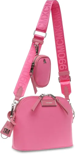 Vista 11 de Steve Madden Daren - Bolso cruzado de nailon con cúpula, color rosa claro, Rosa claro
