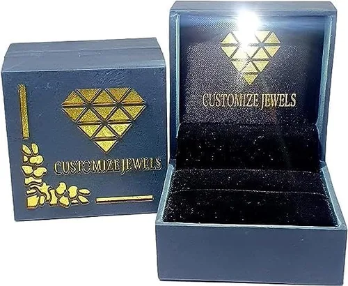 Vista 7 de Anillo de compromiso de diamantes redondos creados en laboratorio con certificación IGI de 0.50-3.0 quilates con piedra lateral en oro blanco de 14