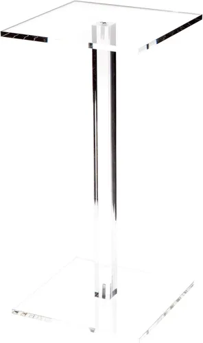 Vista 9 de Plymor Elevador de exhibición de pedestal cuadrado de acrílico transparente, 4.5 pulgadas de alto x 4 pulgadas de ancho x 4 pulgadas de profundidad