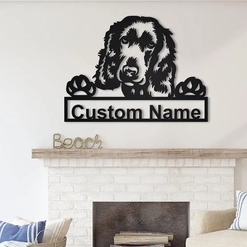 Vista 61 de Letrero de madera personalizado de perro Airedale Terrier Letrero de madera personalizado Airedale Terrier Airedale Terrier divertido Regalo