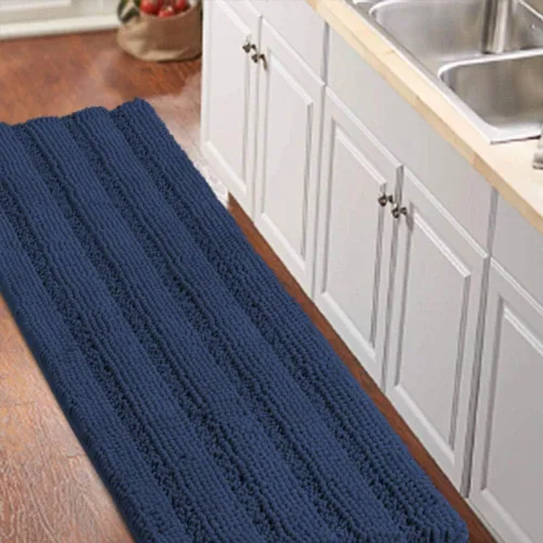 Vista 26 de Turquoize Alfombra de baño de chenilla de lujo para baño, extra absorbente, alfombra de ducha de microfibra antideslizante para baño, alfombra Aqua