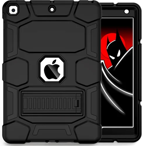 Vista 34 de CCMAO Funda para iPad de 6ª/5ª generación (9.7 pulgadas, 2018/2017), iPad Air de 2ª generación (2014) con soporte, funda protectora híbrida a prueba