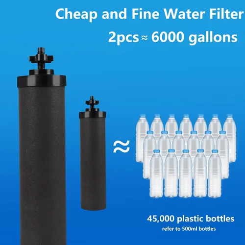 Vista 9 de Filtro de agua de repuesto con infusión de plata para sistema de filtros de bloque de carbono negro Berkey® BB9-2®, compatible con elementos