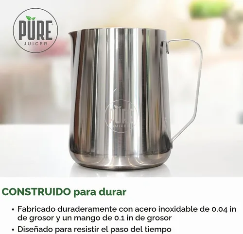 Vista 4 de PURE - Jarra de acero inoxidable – Jarra de agua de 2 litros – Jarra de acero inoxidable duradera – Jarra para servir jugo – Jarra de acero