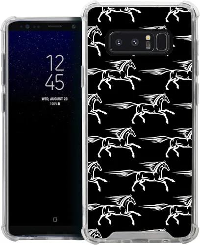 Vista 22 de CasesOnDeck Funda compatible con [Samsung Galaxy Note 8] Note 8, funda delgada y transparente de poliuretano termoplástico flexible con protección