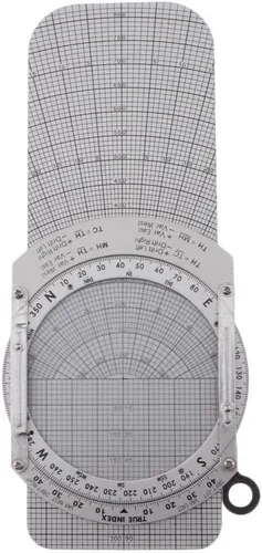 Vista 2 de Calculadora de computadora E6-B Regla deslizante para resolver la velocidad del tiempo