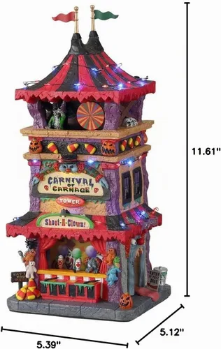 Vista 2 de Lemax Carnaval de Carnicería Edificio Iluminado, #15727, Poliresina, 11.61