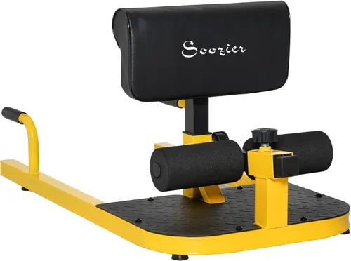 Vista 10 de Soozier 3-in-1 Padded Push Up Sit Up Deep Sissy Squat Machine Home Gym Fitness Equipment