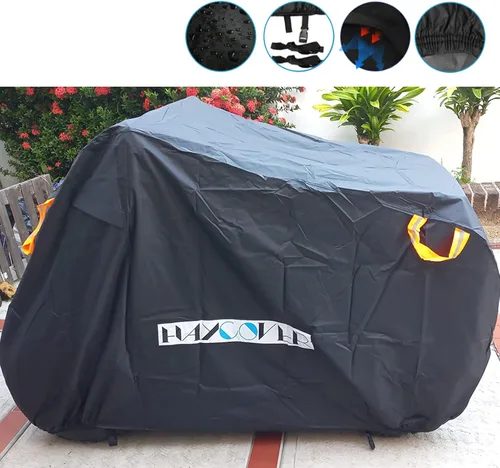 Vista 3 de Cubierta para cuatrimoto, resistente al agua, color negro, tela Oxford, protectora de 4 ruedas para 102 pulgadas, Kawasaki Polaris Yamaha Can-Am