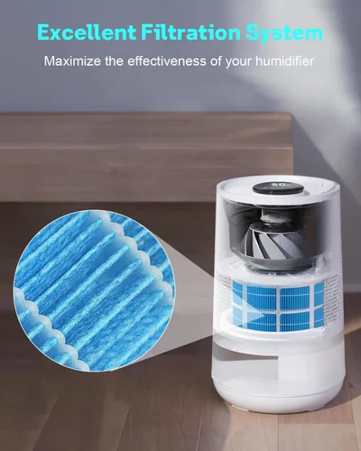 Vista 6 de Leemone Filtro de repuesto para humidificador H35i compatible con Blueair Premium Smart Humidifier, captura eficazmente partículas y minerales