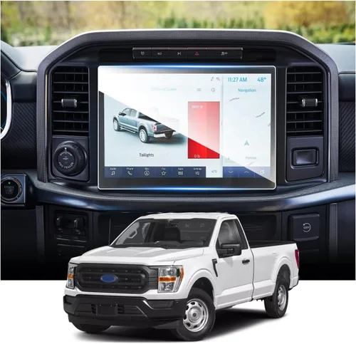 Vista 24 de Ruiya Protector de pantalla para Chevy Colorado/(2015 ~ 2022) GMC Canyon (2015 ~ 2020) GMC Yukon y Chevy Suburban/Tahoe de 8 pulgadas, vidrio