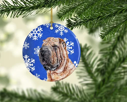 Vista 93 de Caroline's Treasures Cavalier Spaniel - Adorno de cerámica para colgar en el árbol de Navidad, para el hogar, Navidad, fiestas, regalo, 3 pulgadas