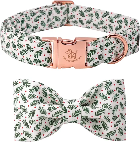 Vista 17 de Elegant little tail Independence - Collar patriótico para mascotas con pajarita para mascotas del 4 de julio de algodón suave para mascotas