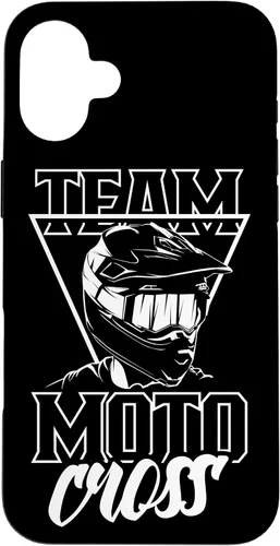 Vista 22 de Funda para iPhone 16 Team Motocross Lover Riding Rider