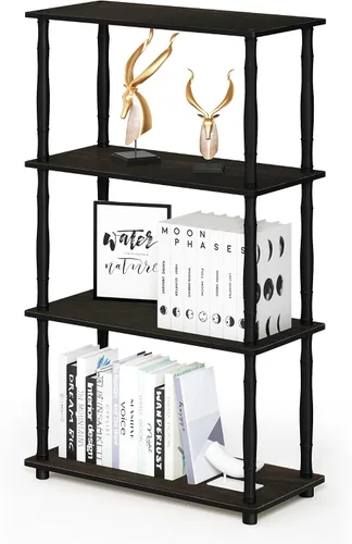 Vista 13 de Furinno Turn-N-Tube Organizador de encimera de cocina, estante organizador de encimera de esquina de 2 niveles, estante esquinero, para cocina