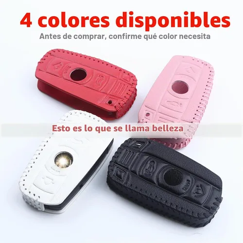 Vista 4 de BMW Key Fob Cover for BMW F30 E90 E60 E70 E87 3 5 6 Series M3 M5 X1 X5 X6 Z4 KeyChain Key