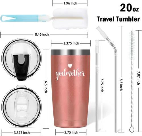 Vista 7 de LiqCool Regalo de propuesta de padrinos, juego de vasos aislados con llavero, regalo para padrinos de parte del ahijado, regalos de padres de Dios