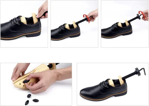 Vista 4 de Estiradores de zapatos de 2 vías para hombres y mujeres, talla grande 9-14 de ancho, un par Camilla de zapatos para hombre 10, 11, 12, 13 XL