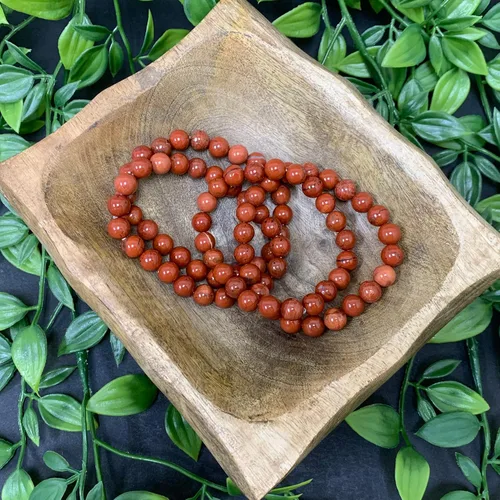 Vista 383 de Gem Avenue Handmade Round Bead Stretch Bracelet Unisex Natural Stone Beaded Jewelry for Men & Women, Elastic Wristband for Daily Wear