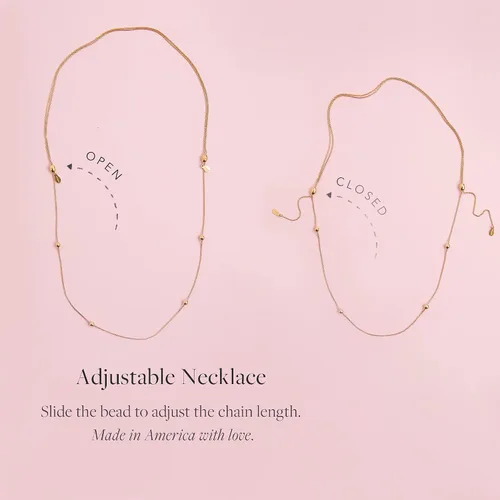 Vista 3 de Alex and ANI - Collar ajustable para mujer, colgante de luna, plata de ley, 15 a 18 pulgadas