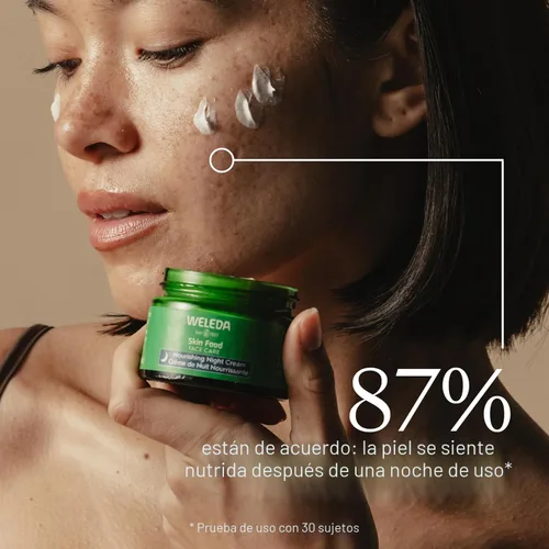 Vista 4 de Weleda Skin Food - Crema de noche nutritiva para el cuidado facial, 1.3 onzas líquidas, hidratante rico en plantas con aceite de Sacha Inchi, Cica