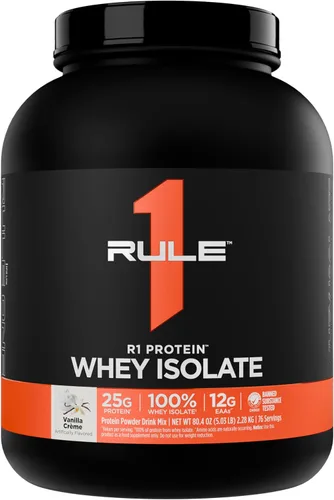 Vista 9 de Rule 1 Proteins R1 Protein Whey Isolate, crema de plátano, 23 porciones
