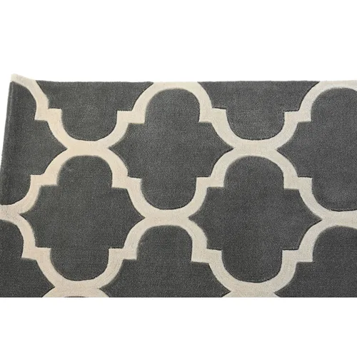 Vista 5 de Alfombra DKD Home Decor 160 x 230 x 2 cm Gris Poliéster Étnico