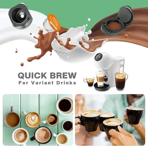 Vista 7 de i Cafilas Adaptador de café reutilizable para Dolce Gusto, convertidor recargable compatible con Piccolo XS/Genio S, bricolaje tu café en polvo 1