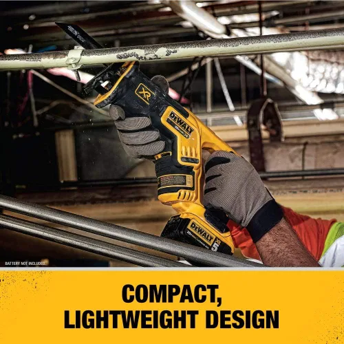 Vista 6 de DEWALT - Kit combinado de taladro inalámbrico de 20 V MAX, 4 herramientas (DCK444C2) con sierra recíproca DEWALT 20 V MAX XR compacta, solo