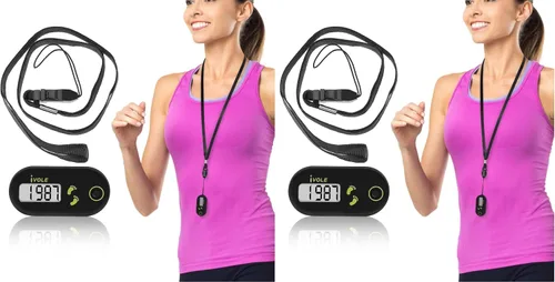 Vista 10 de 3D Pedometer, Simple Clip On Step Counter for Walking with Large Digital Display, No App, Accurate for Women Men Seniors Kids