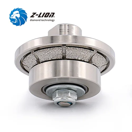 Vista 2 de Z-LION B5 3/16 "Diamond Hand Profile Wheel Router Bit Half Profiler Wheel para Granito Concrete Marble Edge con 5/8"-11 Rosca