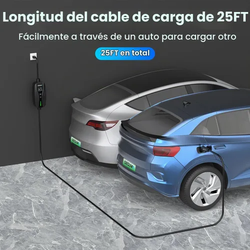 Vista 6 de SEGUMA Cargador EV de nivel 1/2, corriente ajustable de 16 amperios